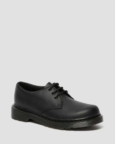 Tenis Dr Martens Junior 1461 Mono Softy T Cuero Para Niños DR3717W